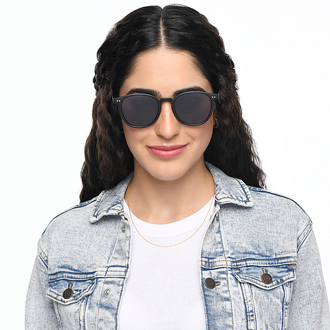 OJOS Dark Gunmetal Full Rim Round right side