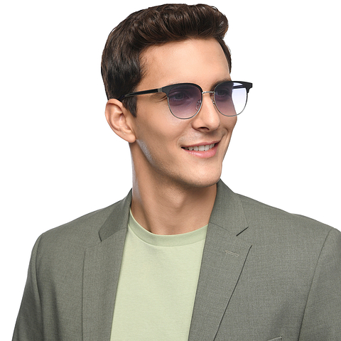 OJOS Silver Full Rim Round right side
