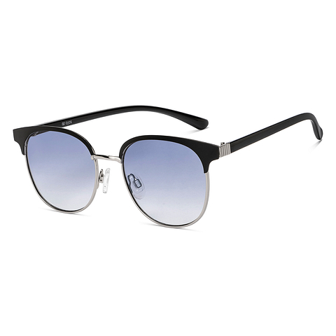 OJOS Silver Full Rim Round left side