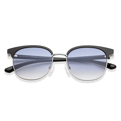 OJOS Silver Full Rim Round left side
