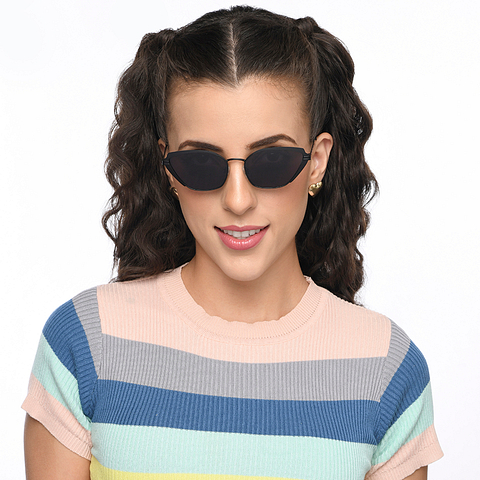 OJOS Black Full Rim Cat Eye right side