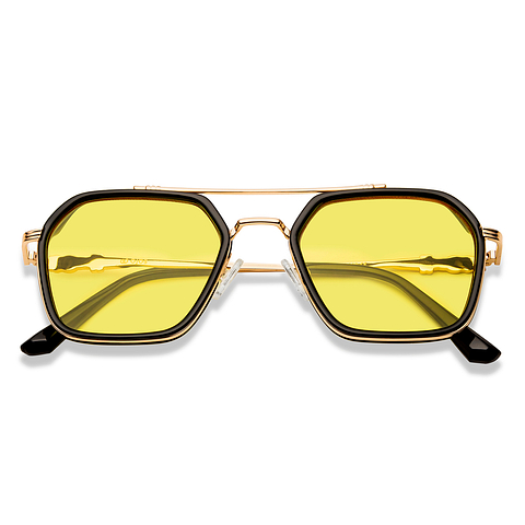 OJOS Black Full Rim Geometric left side