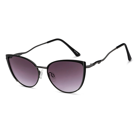 OJOS Dark Gunmetal Full Rim Cat Eye right side