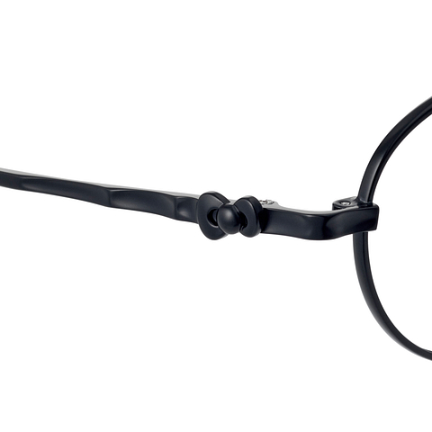 OWNDAYS & Hello Kitty Matte Black Full Rim Oval right side