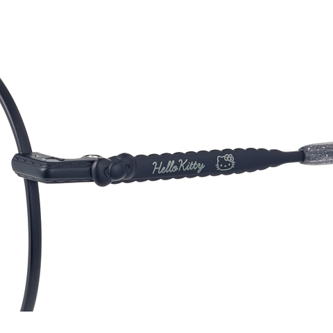 OWNDAYS & Hello Kitty Matte Black Full Rim Round right side