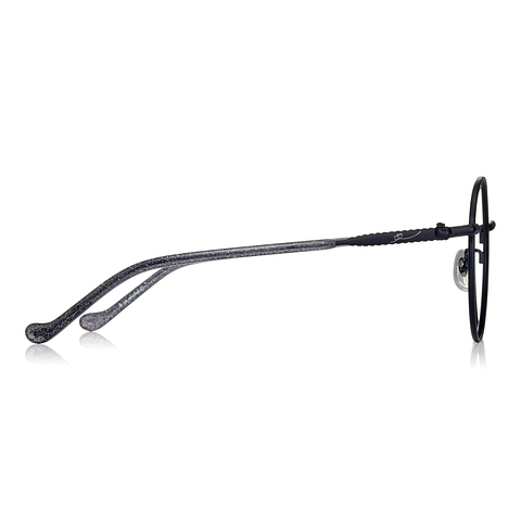 OWNDAYS & Hello Kitty Matte Black Full Rim Round right side