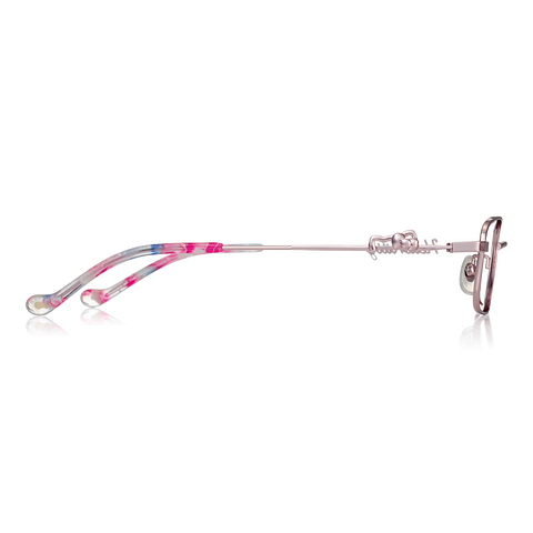 OWNDAYS & Hello Kitty Light Pink Full Rim Rectangle left side
