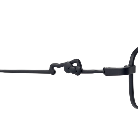 OWNDAYS & Hello Kitty Matte Black Full Rim Rectangle right side