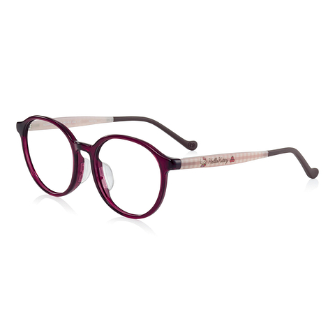 OWNDAYS & Hello Kitty Red Full Rim Boston left side