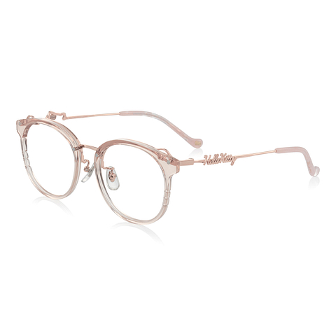 OWNDAYS & Hello Kitty Clear Pink Full Rim Wellington left side