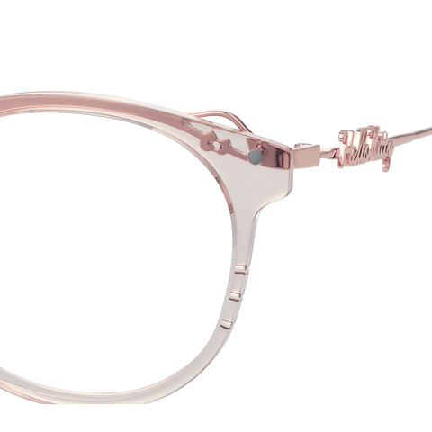 OWNDAYS & Hello Kitty Clear Pink Full Rim Wellington left side