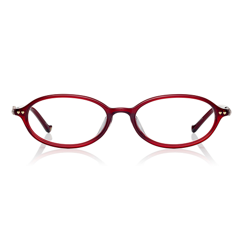 OWNDAYS & Hello Kitty Red Full Rim Oval right side