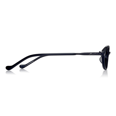 OWNDAYS & Hello Kitty Black Full Rim Oval left side