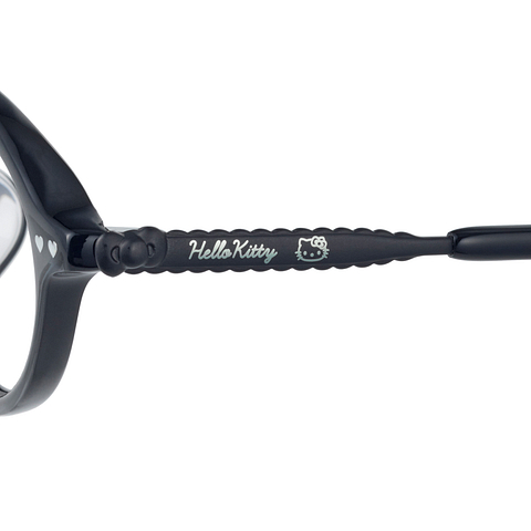 OWNDAYS & Hello Kitty Black Full Rim Oval left side
