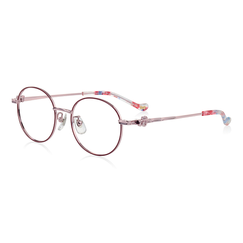 OWNDAYS & Hello Kitty Wine Full Rim Round left side