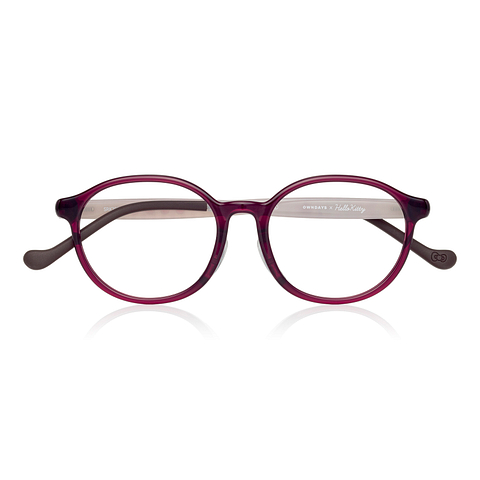 OWNDAYS & Hello Kitty Red Full Rim Boston right side