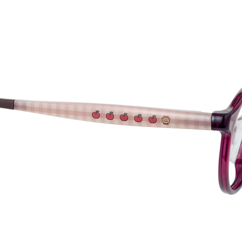 OWNDAYS & Hello Kitty Red Full Rim Boston right side