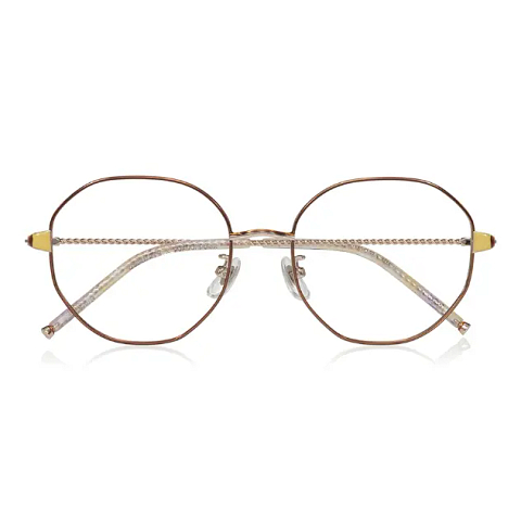 OWNDAYS & POMPOMPURIN Brown Full Rim Polygon right side