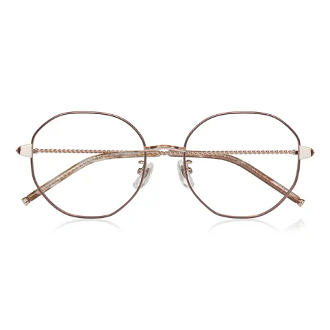 OWNDAYS & POMPOMPURIN Matte Brown Full Rim Polygon right side