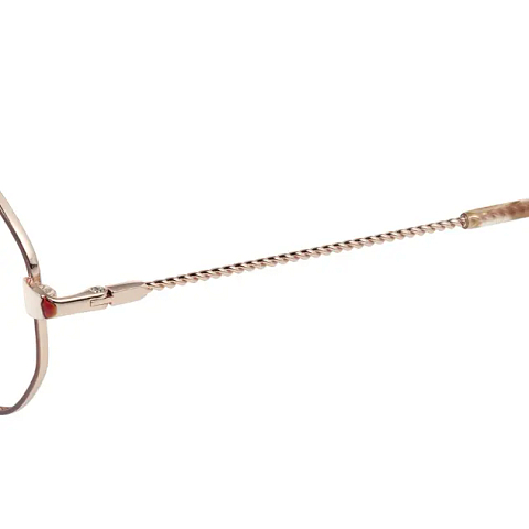 OWNDAYS & POMPOMPURIN Matte Brown Full Rim Polygon left side