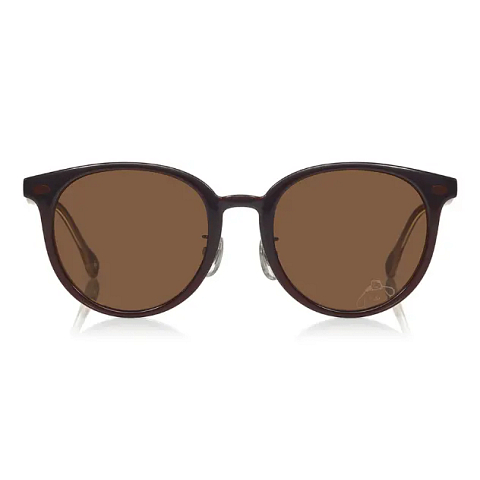 OWNDAYS & POMPOMPURIN Brown Halftone Full Rim Boston right side