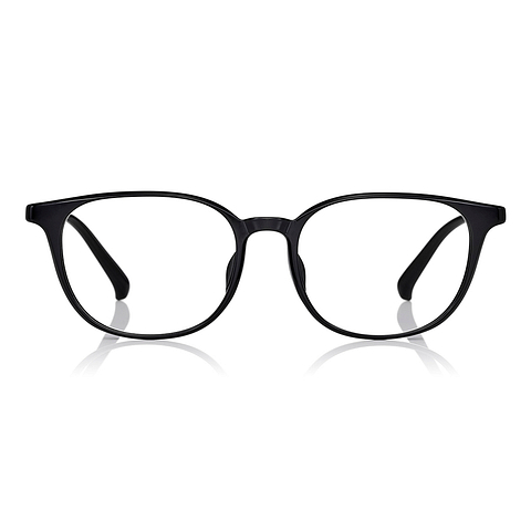 OWNDAYS | ESSENTIAL Black Full Rim Wellington left side