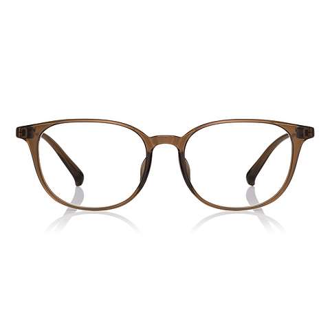 OWNDAYS | ESSENTIAL Light Brown Full Rim Wellington left side