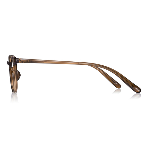 OWNDAYS | ESSENTIAL Light Brown Full Rim Wellington left side