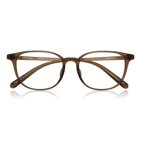OWNDAYS | ESSENTIAL Light Brown Full Rim Wellington right side