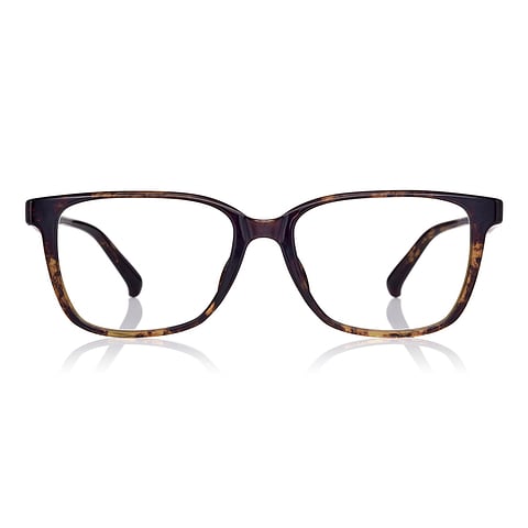 OWNDAYS | ESSENTIAL Light Brown Full Rim Wellington left side