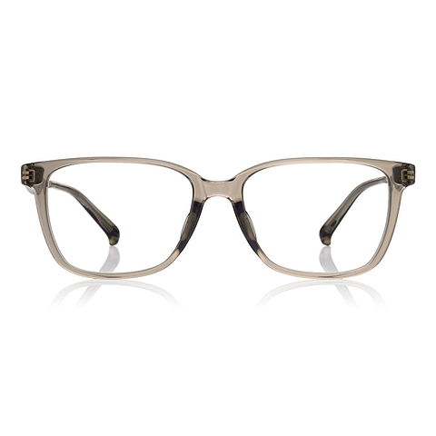 OWNDAYS | ESSENTIAL Crystal Transparent Full Rim Wellington left side