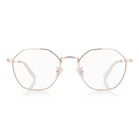 OWNDAYS | SUN Gold Full Rim Polygon left side