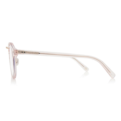 OWNDAYS | SUN Pink Transparent Full Rim Boston left side