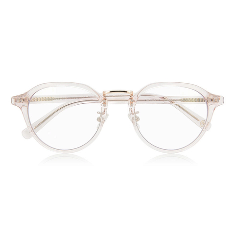 OWNDAYS | SUN Pink Transparent Full Rim Boston right side