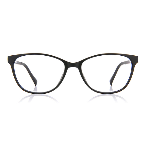 OWNDAYS | ESSENTIAL Black Full Rim Fox left side