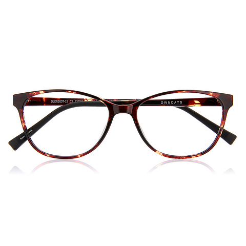 OWNDAYS | ESSENTIAL Light Brown Full Rim Fox right side