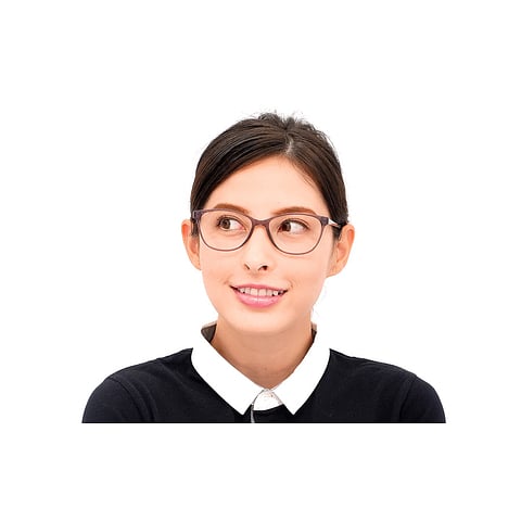 OWNDAYS | ESSENTIAL Light Brown Full Rim Fox left side