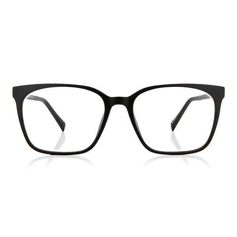 OWNDAYS | ESSENTIAL Black Full Rim Wellington left side