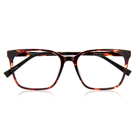 OWNDAYS | ESSENTIAL Light Brown Full Rim Wellington right side