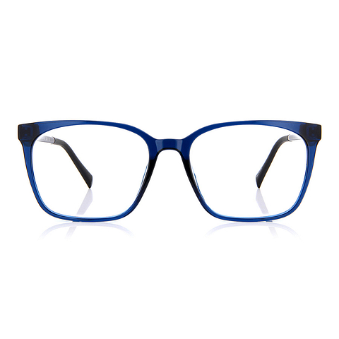 OWNDAYS | ESSENTIAL Sky Blue Full Rim Wellington left side