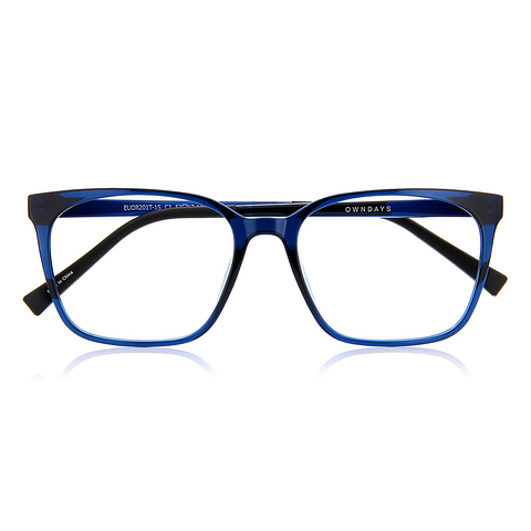 OWNDAYS | ESSENTIAL Sky Blue Full Rim Wellington right side