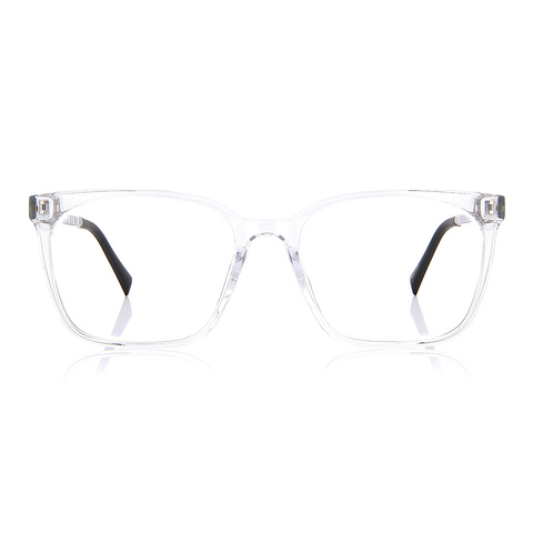 OWNDAYS | ESSENTIAL Crystal Transparent Full Rim Wellington left side