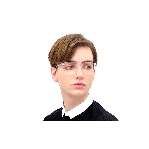 OWNDAYS | ESSENTIAL Black Full Rim Boston left side