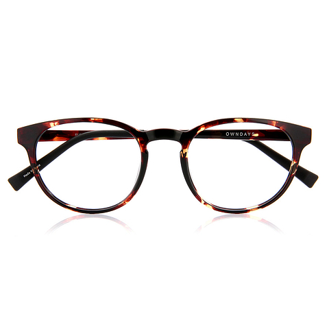OWNDAYS | ESSENTIAL Light Brown Full Rim Boston right side