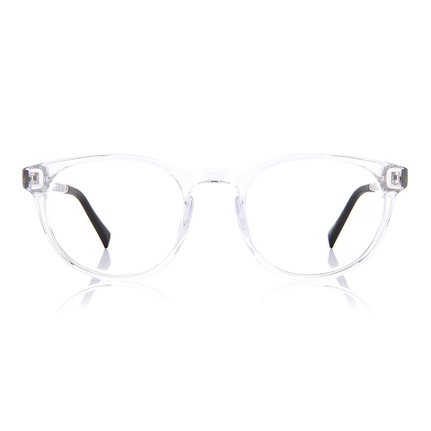 OWNDAYS | ESSENTIAL Crystal Transparent Full Rim Boston right side
