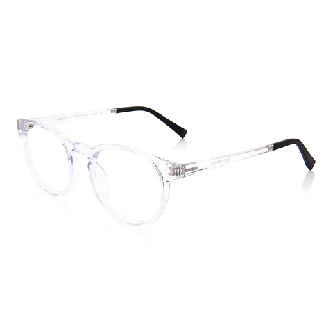 OWNDAYS | ESSENTIAL Crystal Transparent Full Rim Boston left side