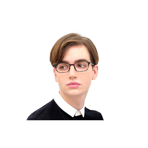 OWNDAYS | ESSENTIAL Black Full Rim Rectangle left side