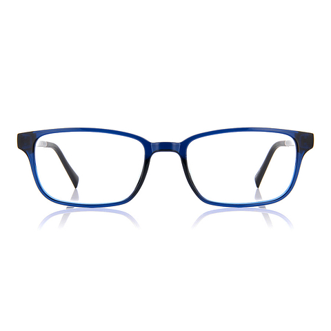 OWNDAYS | ESSENTIAL Sky Blue Full Rim Rectangle left side