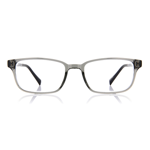 OWNDAYS | ESSENTIAL Light Gray Full Rim Rectangle left side