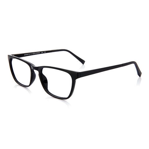 OWNDAYS | ESSENTIAL Black Full Rim Rectangle right side